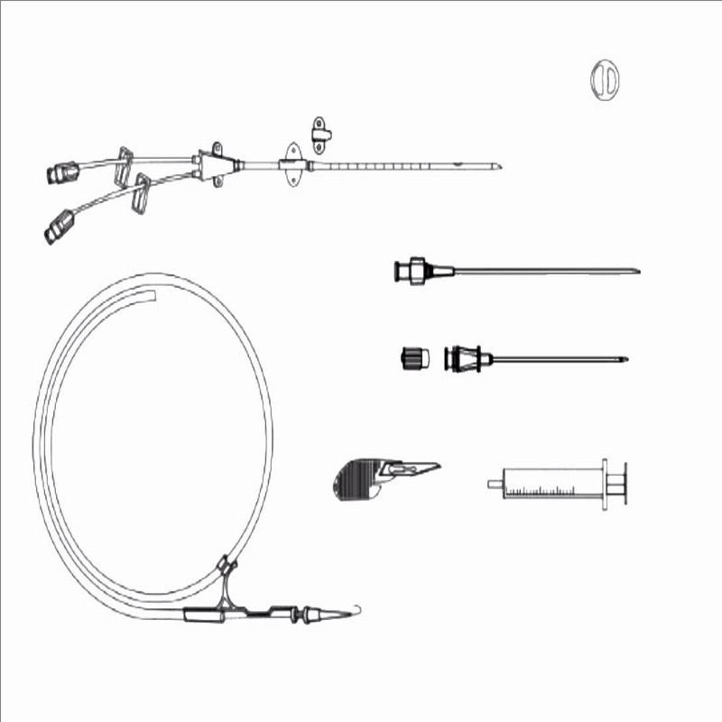 Набір 2-х канального центрального венозного катетеру, 7,5 Fr х 15 см (18G х 7 см)